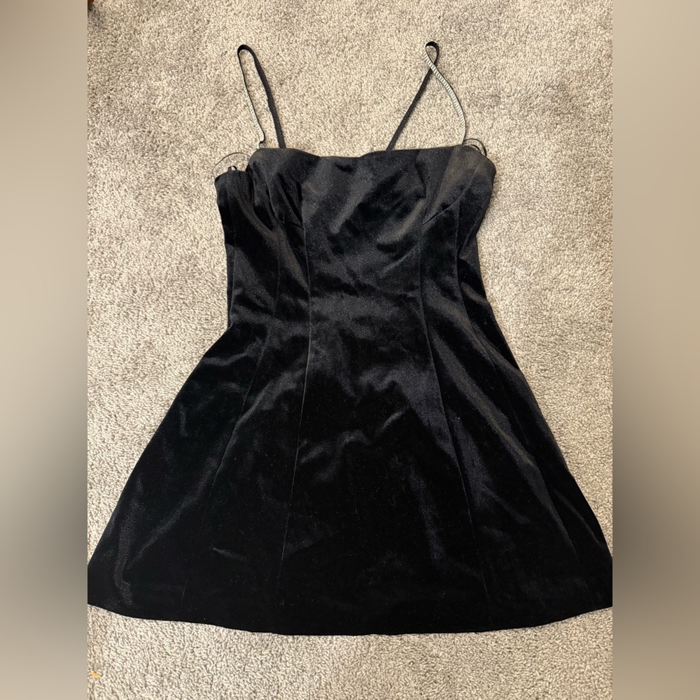 NWT Zara Straight neckline dress with beaded thin straps